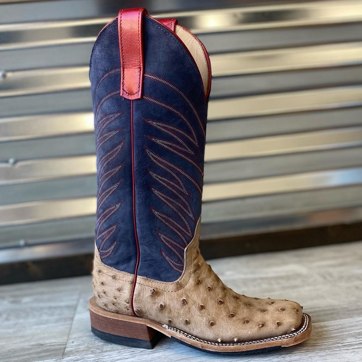 Anderson Bean Tan Vintage Bruciato Full Quill Ostrich Anderson Bean Tan Vintage Bruciato Full Quill Ostrich