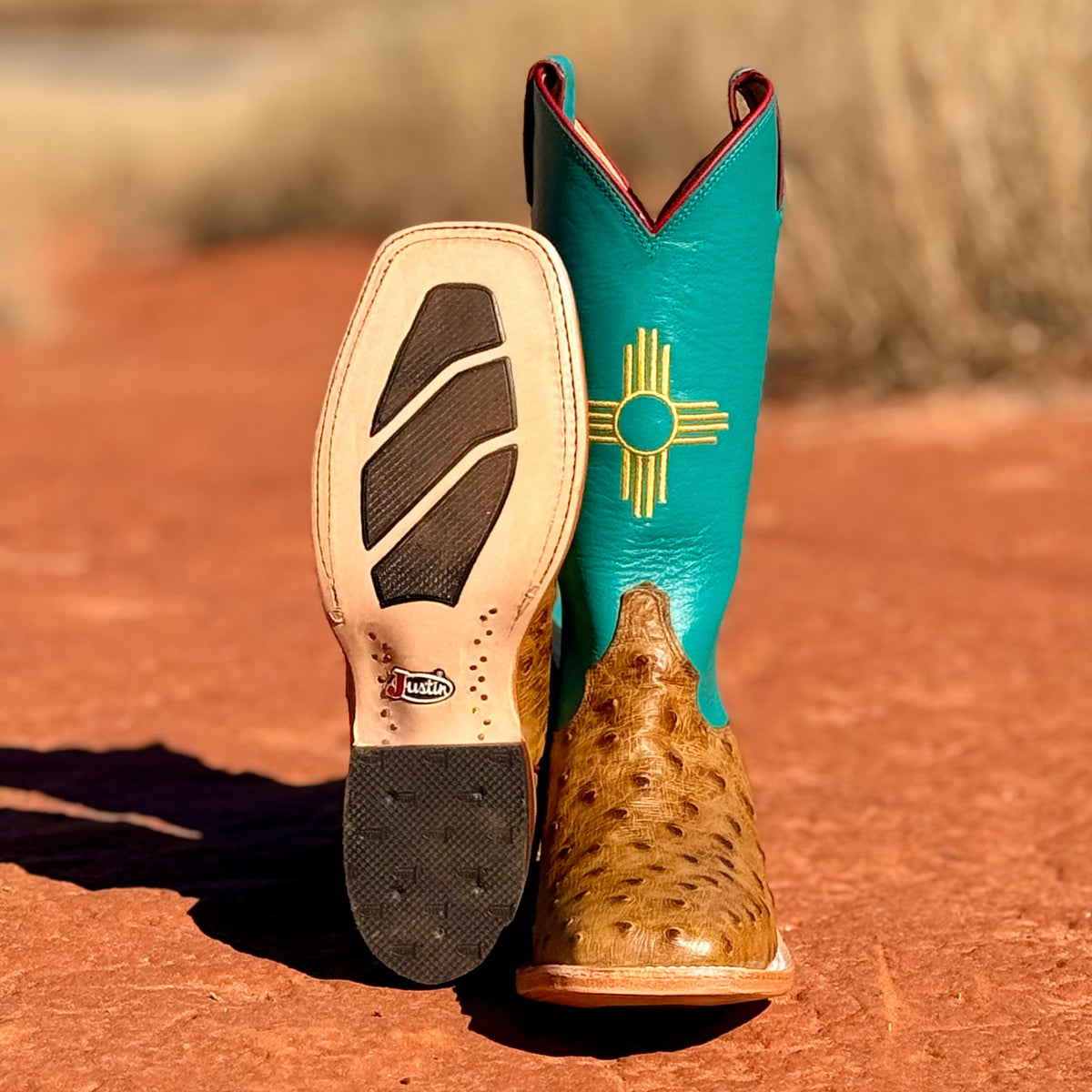 Justin Full Quill Ostrich Zia Boot – Martin Boot Company