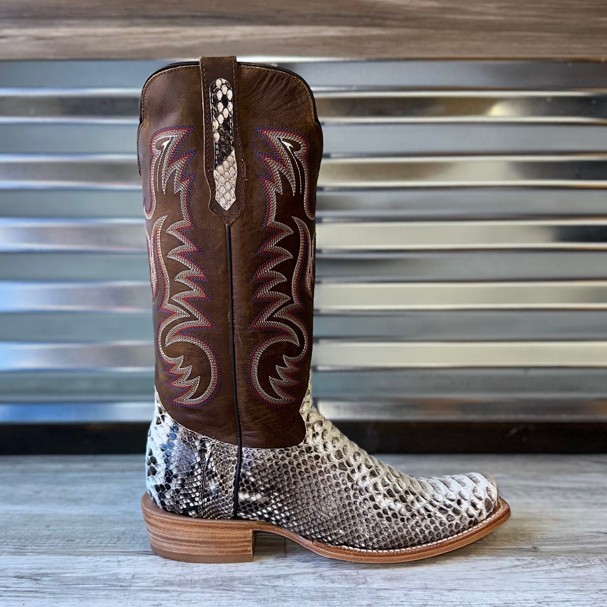 Men's R. Watson Natural Python Boots – Martin Boot Company