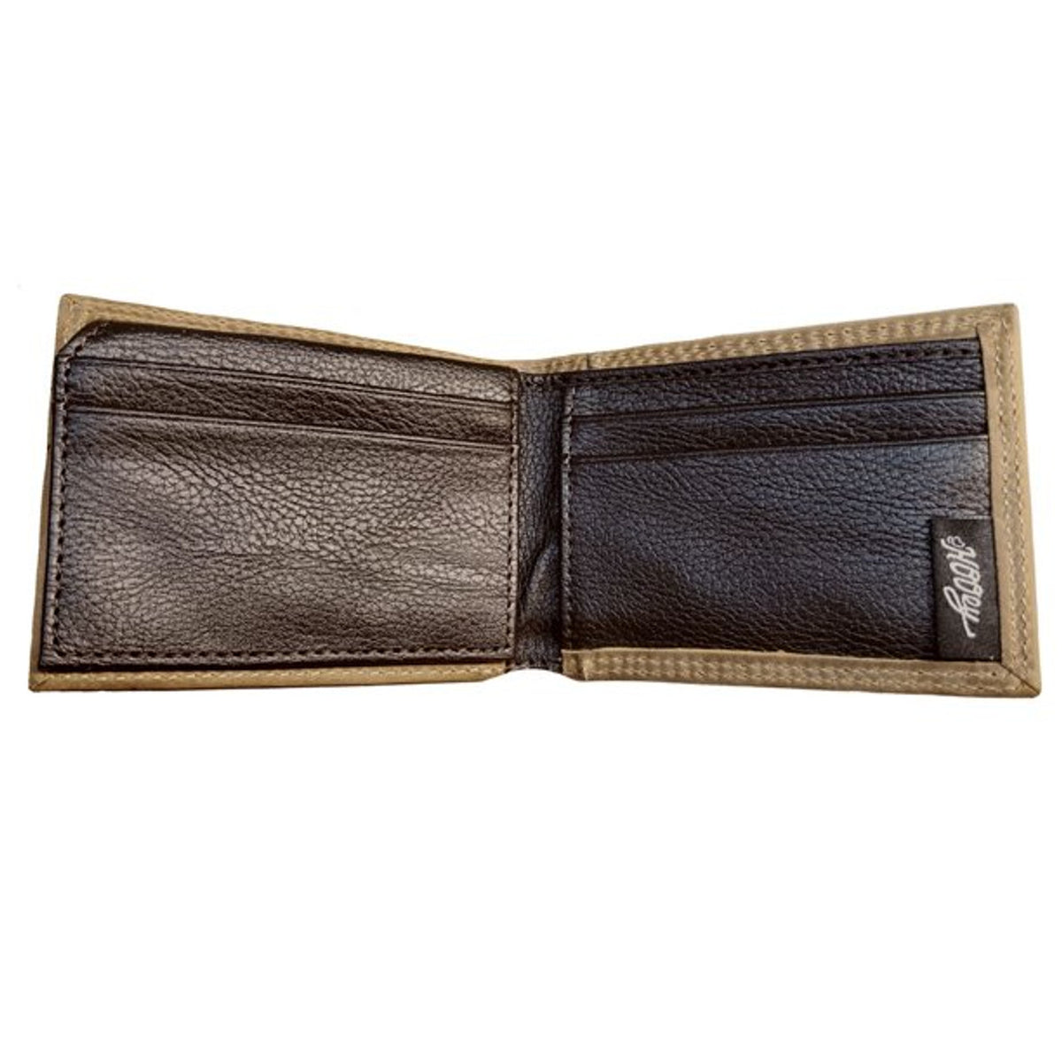 HOOEY Bi-Fold Leather Men's Wallet (Hands-Up - Nomad Print)