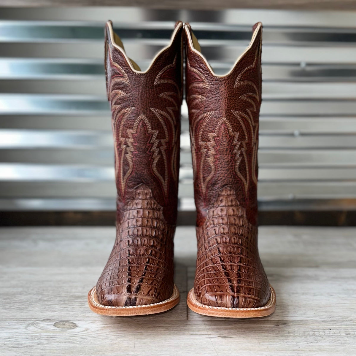 Men's R. Watson Hornback Caiman Tail Boots – Martin Boot Company