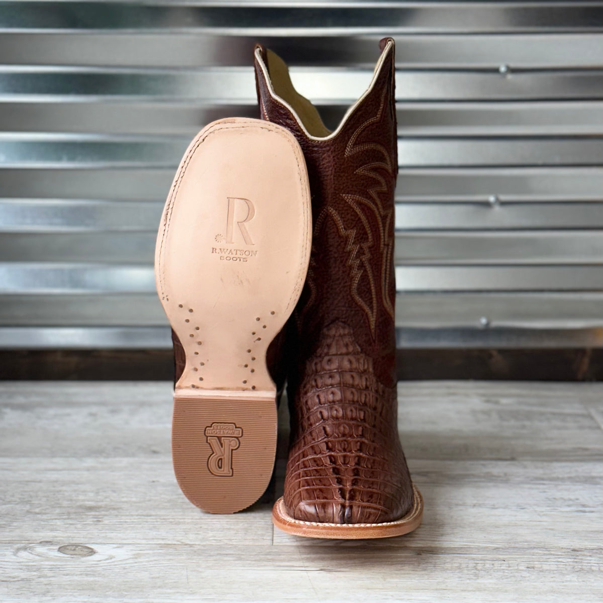 Men's R. Watson Hornback Caiman Tail Boots – Martin Boot Company