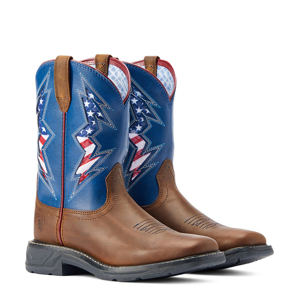 Kids' Ariat WorkHog XT VentTEK Bolt Western Boot