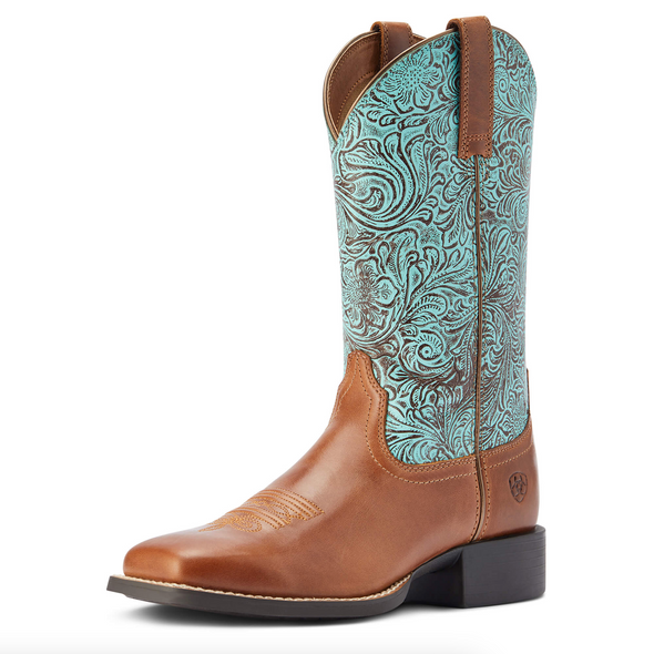 Women's Ariat Round Up Wide square Toe Western Boots