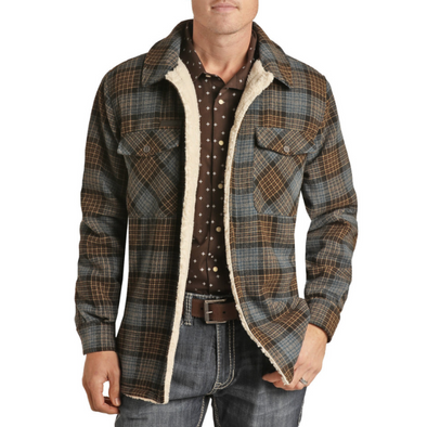 Men's Powder River Outfitters Plaid Shirt Jacket