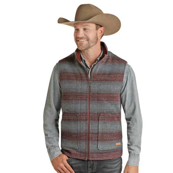 Men's Powder River Outfitters Heather Serape Wool Vest