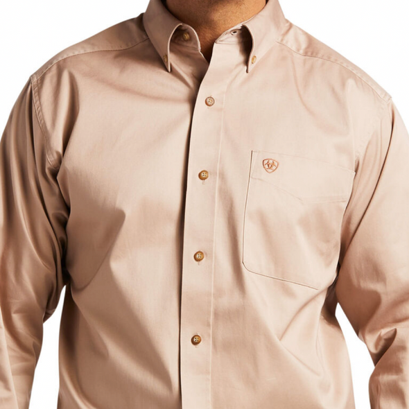 Men's Ariat Solid Twill Classic Fit Shirt