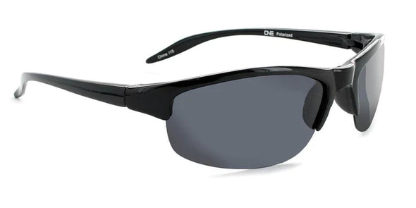ONE Sunglasses by Optic Nerve ALPINE - Shiny Black with Smoke Lens