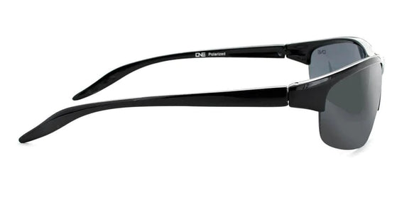 ONE Sunglasses by Optic Nerve ALPINE - Shiny Black with Smoke Lens