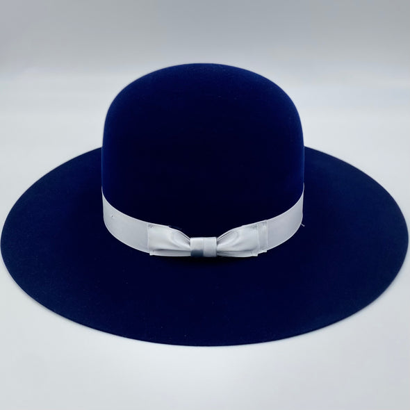 Atwood Dark Blue Wild Rose Felt Hat
