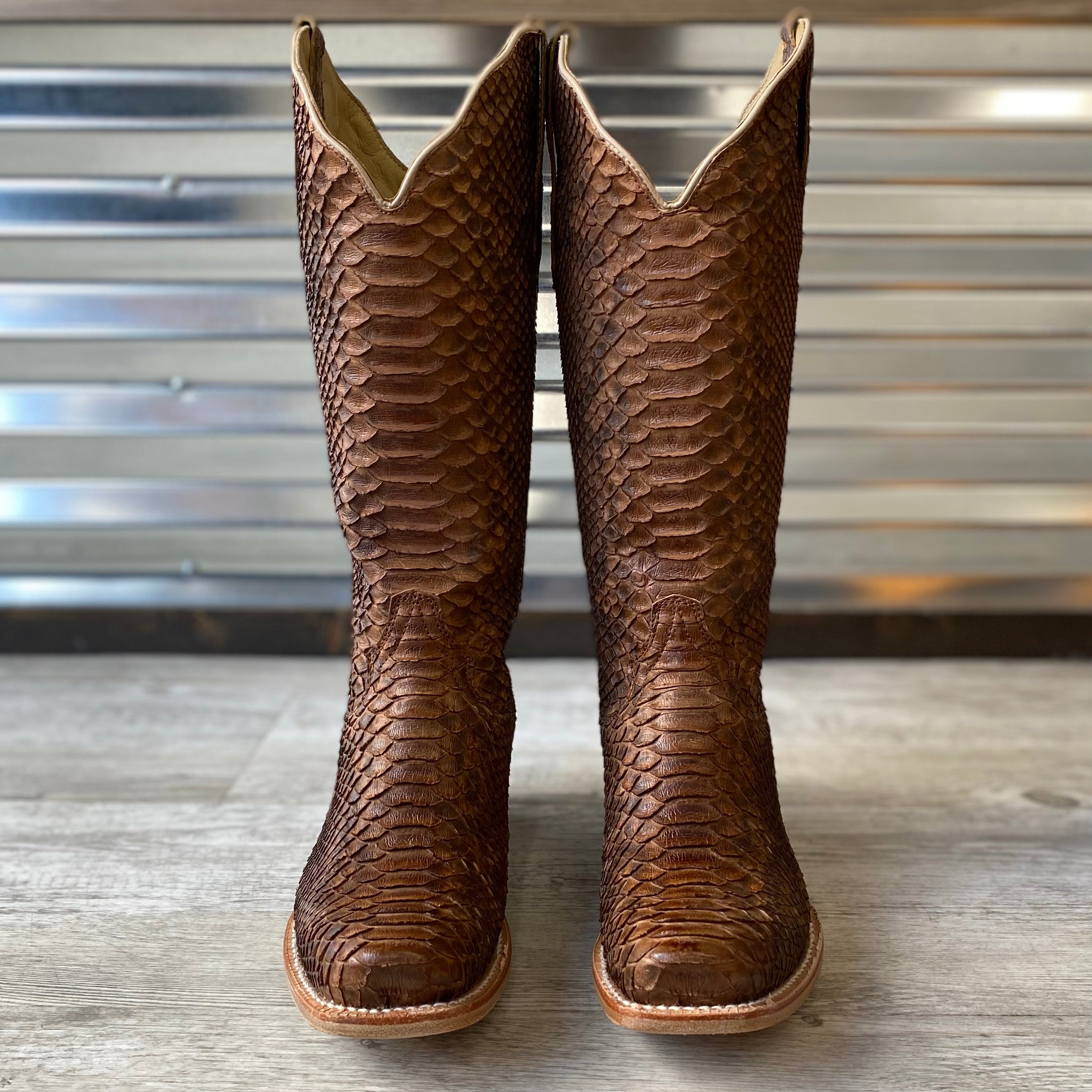 Women's R. Watson Sand Matte Python Boots – Martin Boot Company