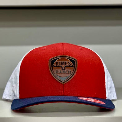 LEATHER POINT CAP RED