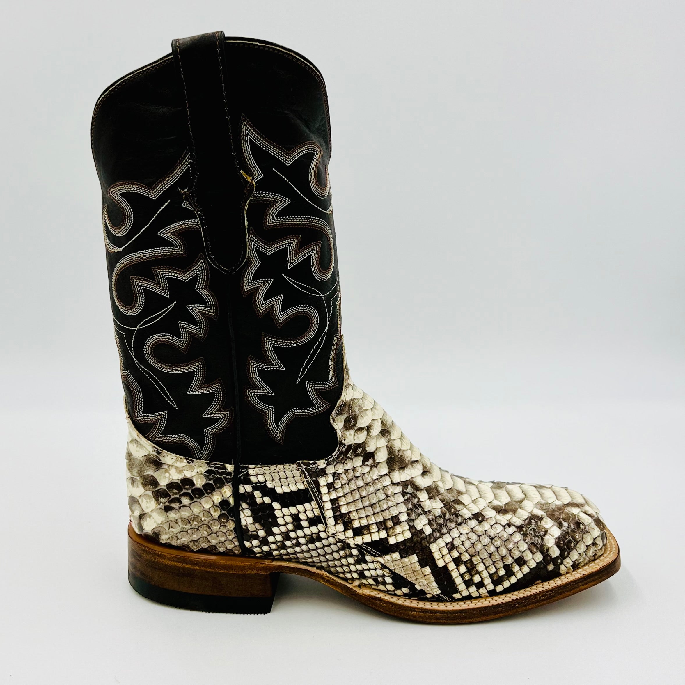 Men's Cowtown Square Toe Python Snake Skin Boot – Martin Boot Company