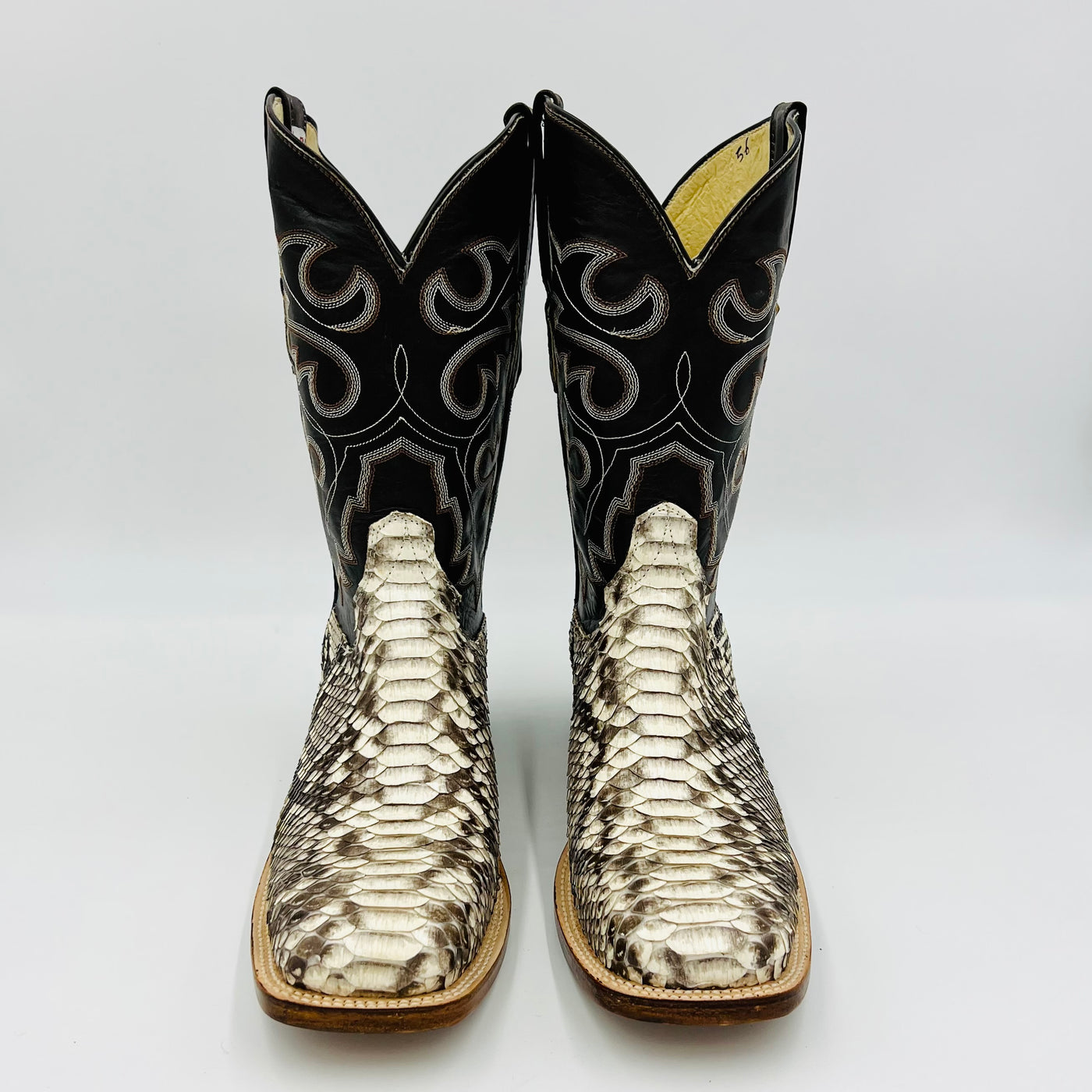 Men's Cowtown Square Toe Python Snake Skin Boot – Martin Boot Company