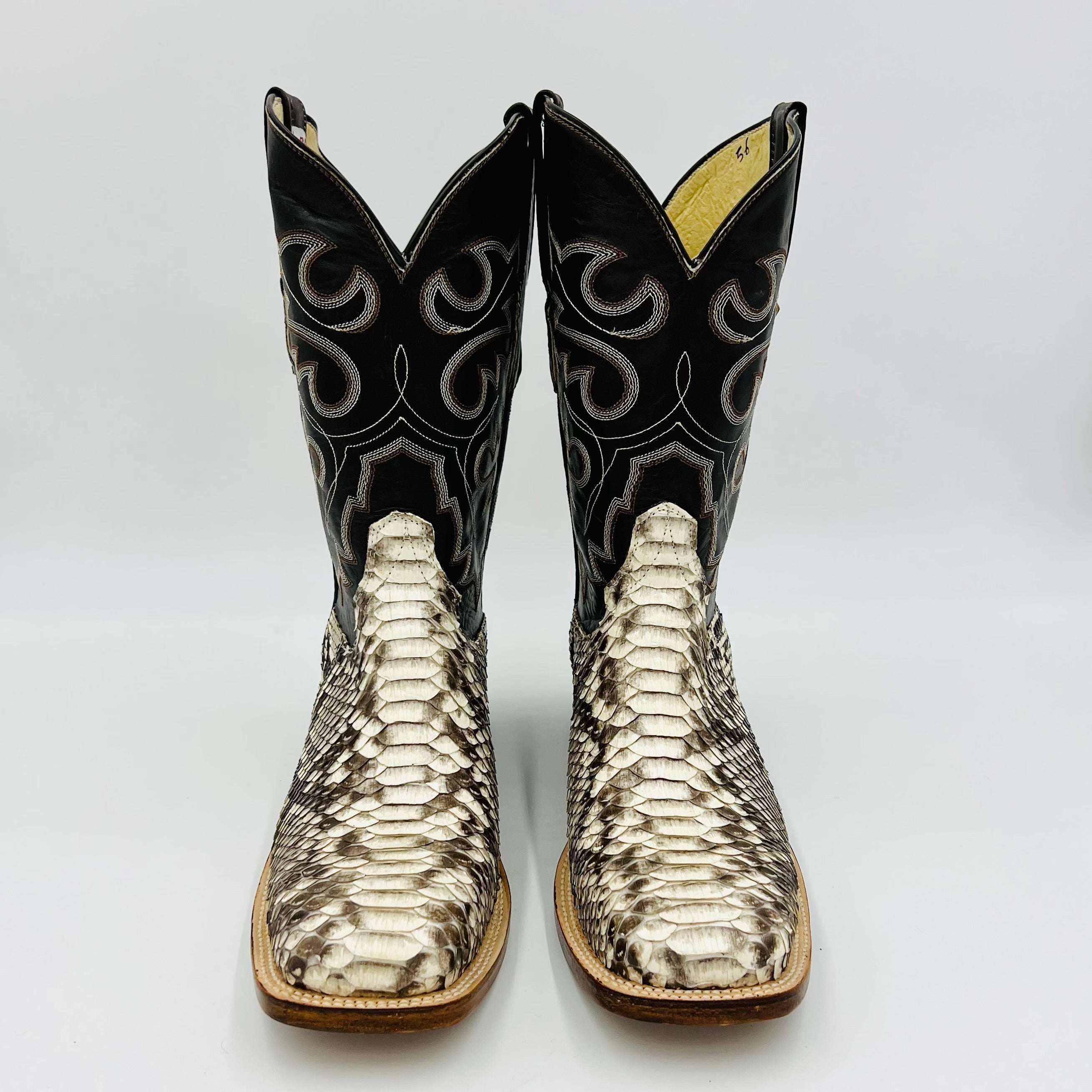 Men's Cowtown Square Toe Python Snake Skin Boot – Martin Boot Company