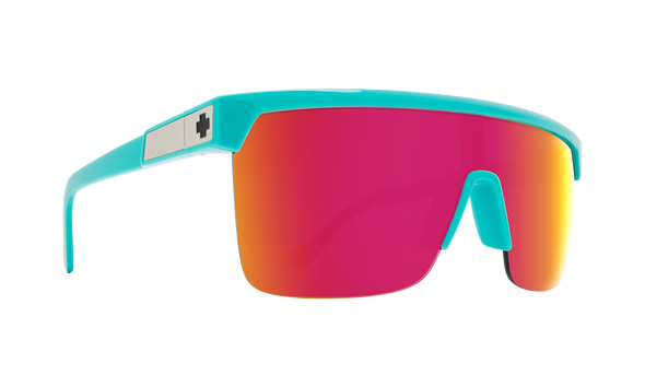 SPY Optic "FLYNN 50/50" Teal with Happy Gray Green with Happy Gray Green with Pink Spectra Mirror Lens