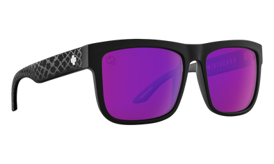 SPY Optic "DISCORD" Slayco Matte Black Viper with Happy Bronze Purple Spectra Mirror