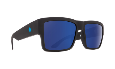 SPY Optic "CYRUS" Soft Matte Black with Happy Bronze with Blue Spectra Mirror Lens